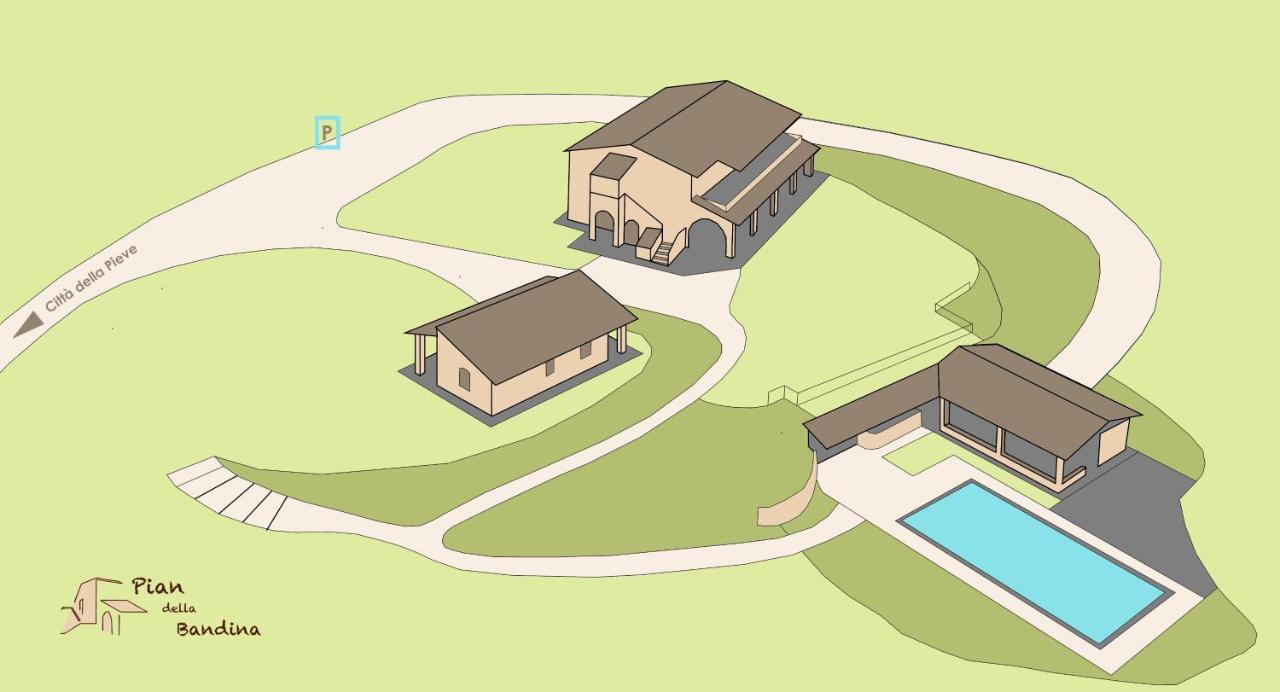 Apartament Pian Della Bandina Città della Pieve Zewnętrze zdjęcie